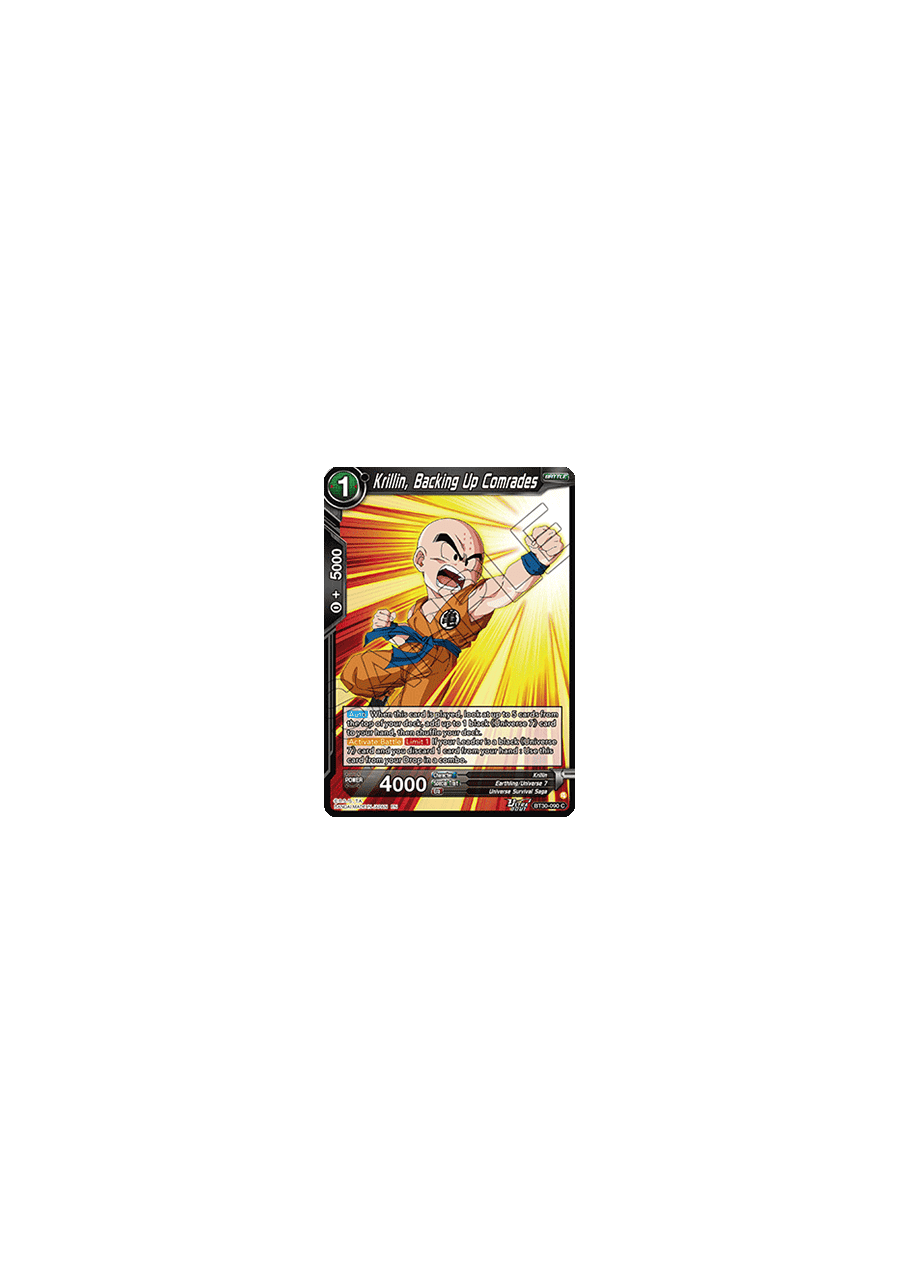 Krillin, Backing Up Comrades