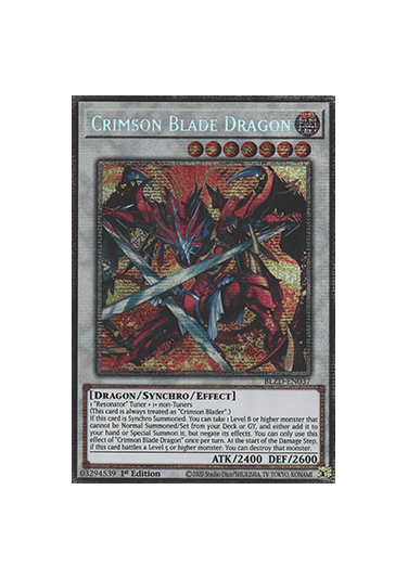 Crimson Blade Dragon (V.2 - Starlight Rare)