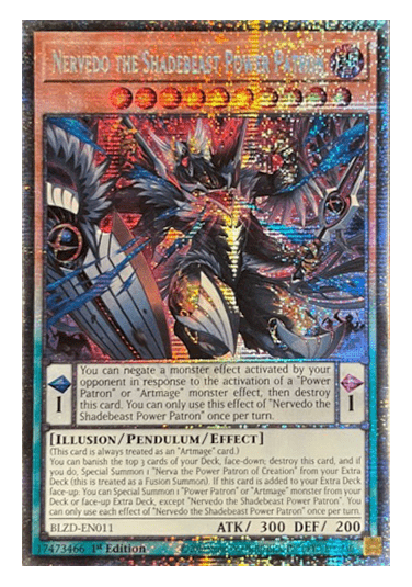 Nervado the Shadebeast Power Patron (V.2 - Starlight Rare)