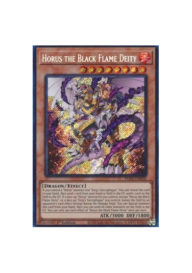 Horus the Black Flame Deity (V.1 - Secret Rare)