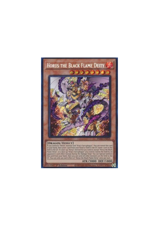 Horus the Black Flame Deity (V.1 - Secret Rare)