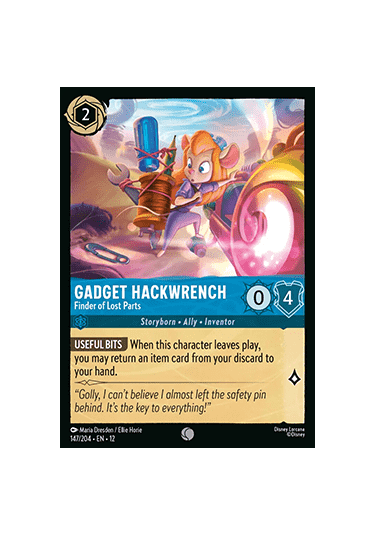 Gadget Hackwrench - Finder of Lost Parts