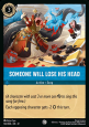 Someone Will Lose His Head