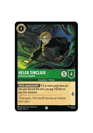Helga Sinclair - No Backup Needed