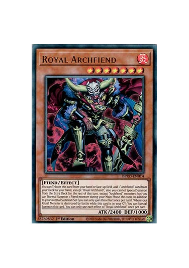 Royal Archfiend (V.1 - Ultra Rare)