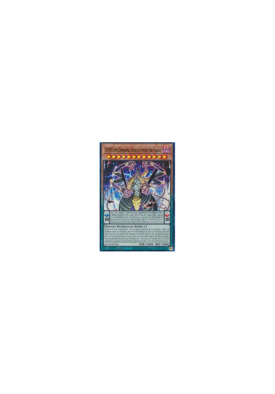 D/D/D/D Super-Dimensional Sovereign Emperor Zero Paradox