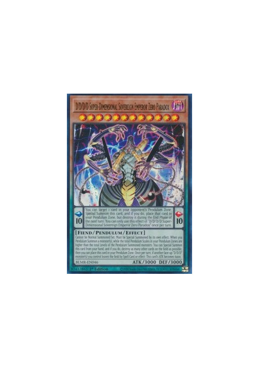 D/D/D/D Super-Dimensional Sovereign Emperor Zero Paradox