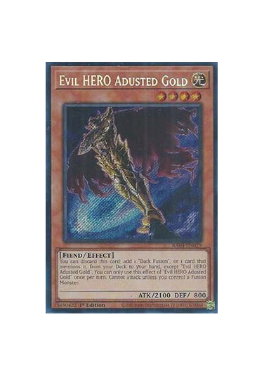 Evil HERO Adusted Gold (V.3 - Secret Rare)