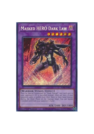 Masked HERO Dark Law (V.3 - Secret Rare)