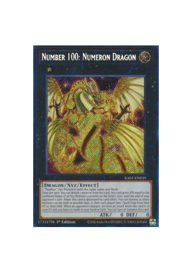 Number 100: Numeron Dragon (V.3 - Secret Rare)