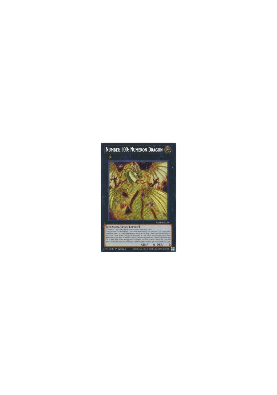 Number 100: Numeron Dragon (V.3 - Secret Rare)