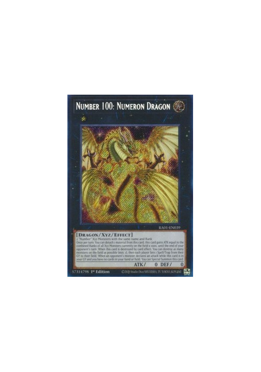 Number 100: Numeron Dragon (V.3 - Secret Rare)