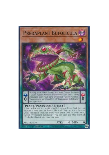 Predaplant Bufolicula