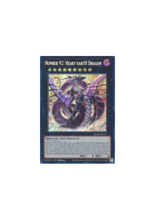 Number 92: Heart-eartH Dragon (V.1 - Secret Rare)