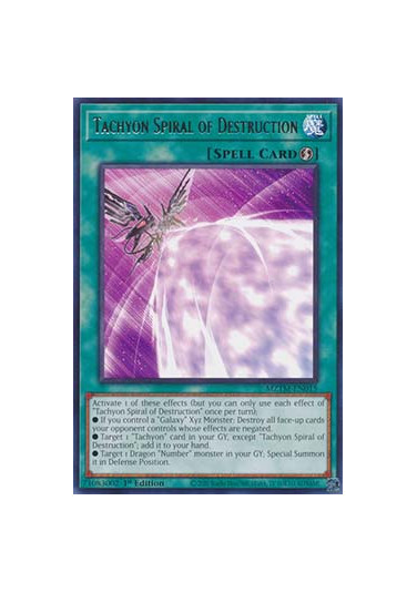 Tachyon Spiral of Destruction