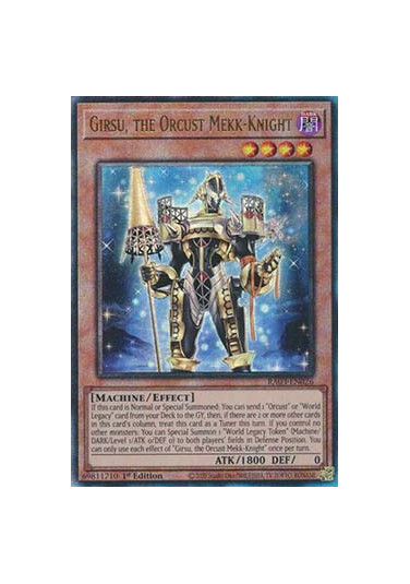 Girsu, the Orcust Mekk-Knight (V.7 - Ultimate Rare)