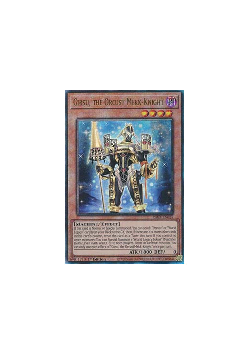 Girsu, the Orcust Mekk-Knight (V.7 - Ultimate Rare)