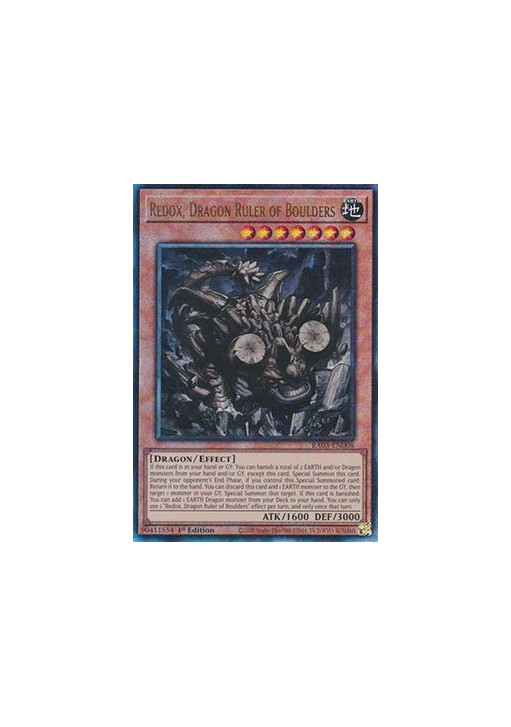 Redox, Dragon Ruler of Boulders (V.7 - Ultimate Rare)