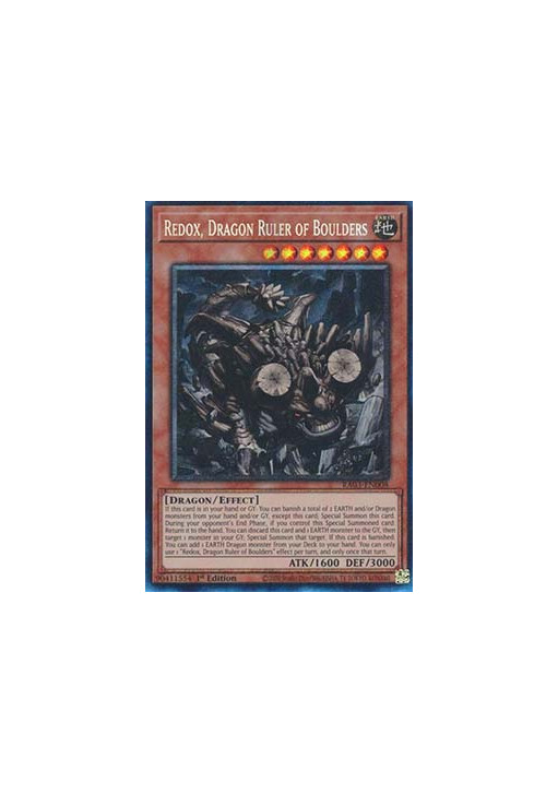 Redox, Dragon Ruler of Boulders (V.6 - Collectors Rare)
