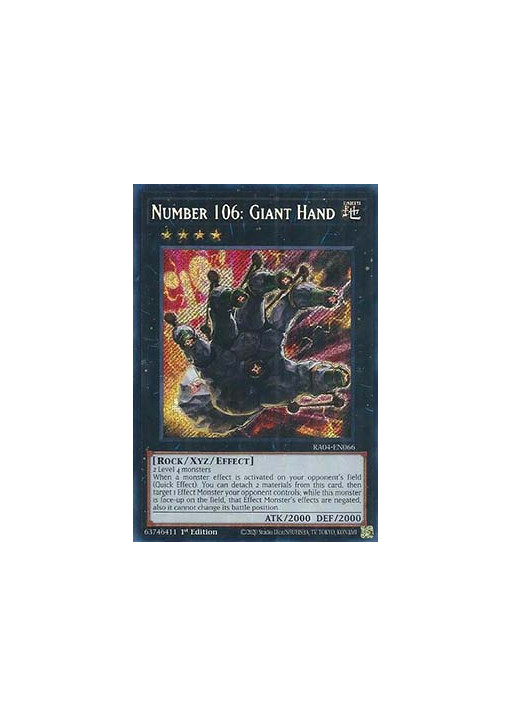 Number 106: Giant Hand (V.3 - Secret Rare)