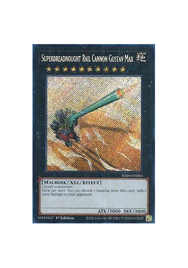 Superdreadnought Rail Cannon Gustav Max (V.3 - Secret Rare)