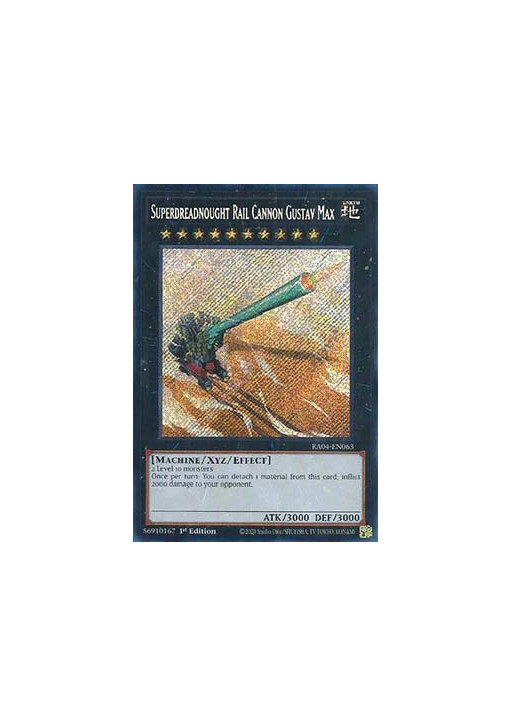 Superdreadnought Rail Cannon Gustav Max (V.3 - Secret Rare)