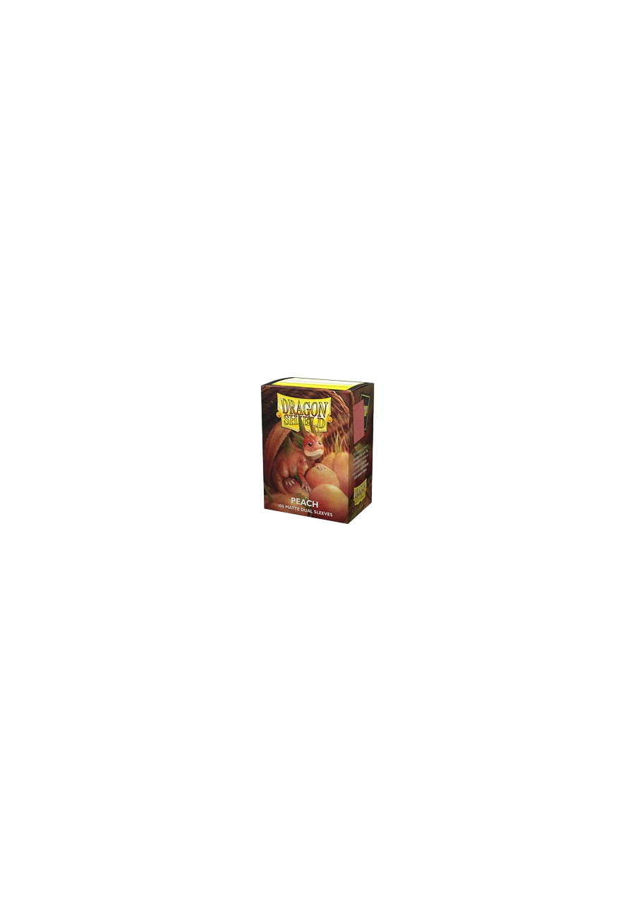 100 Dragon Shield Sleeves - Matte Dual Peach