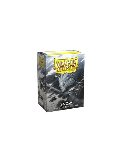 100 Dragon Shield Sleeves - Matte Dual Snow Standard