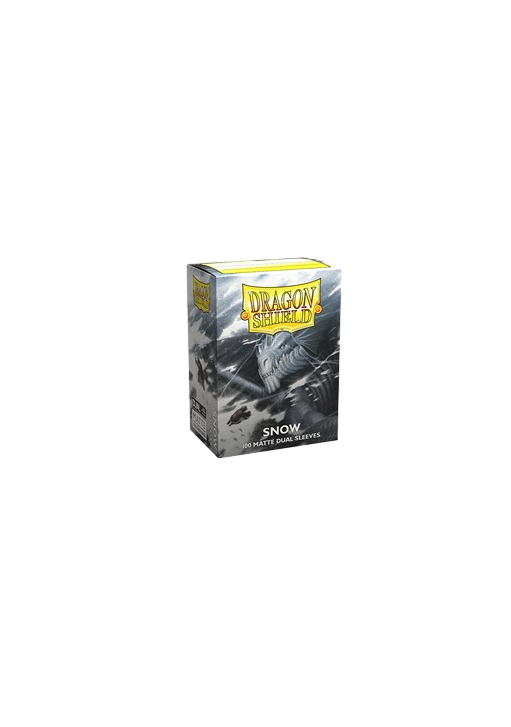 100 Dragon Shield Sleeves - Matte Dual Snow Standard