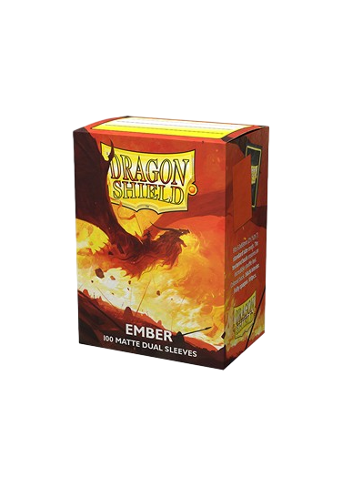 100 Dragon Shield Sleeves - Matte Dual Ember Standard