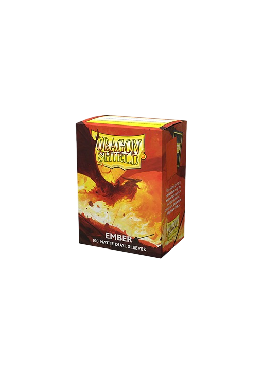 100 Dragon Shield Sleeves - Matte Dual Ember Standard