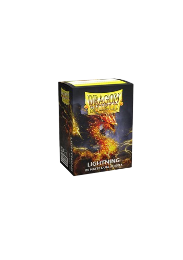 100 Dragon Shield Sleeves - Matte Dual Lightning Standard