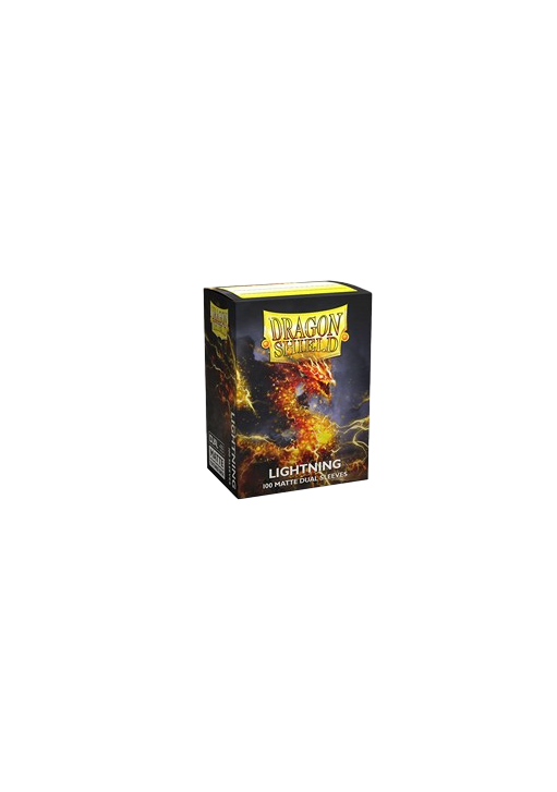 100 Dragon Shield Sleeves - Matte Dual Lightning Standard