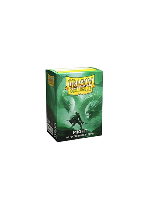 100 Dragon Shield Sleeves - Matte Dual Might Standard