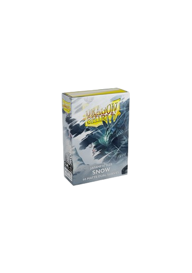 60 Small Dragon Shield Sleeves - Dual Matte Snow Japanese