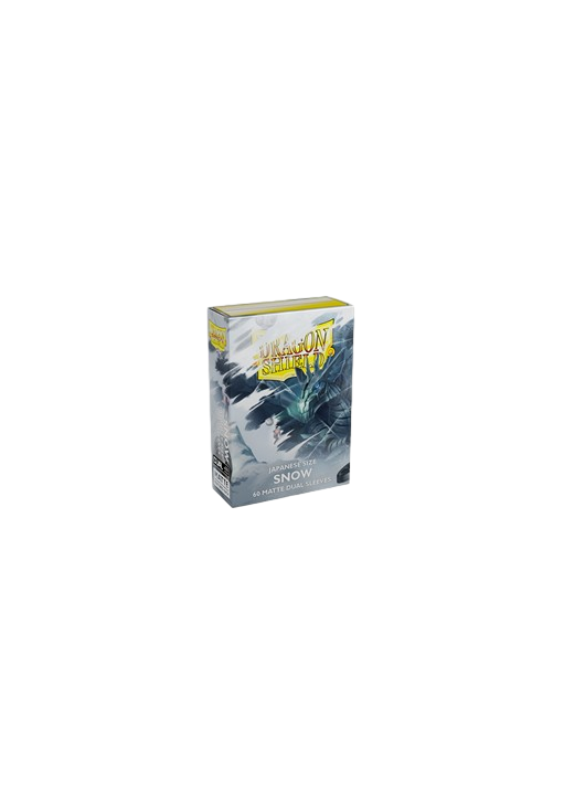 60 Small Dragon Shield Sleeves - Dual Matte Snow Japanese