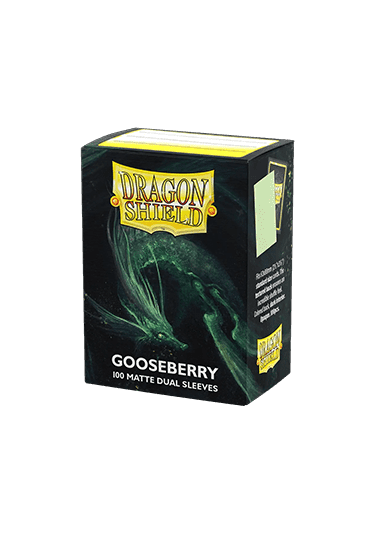 100 Dragon Shield Sleeves - Matte Dual Gooseberry Standard