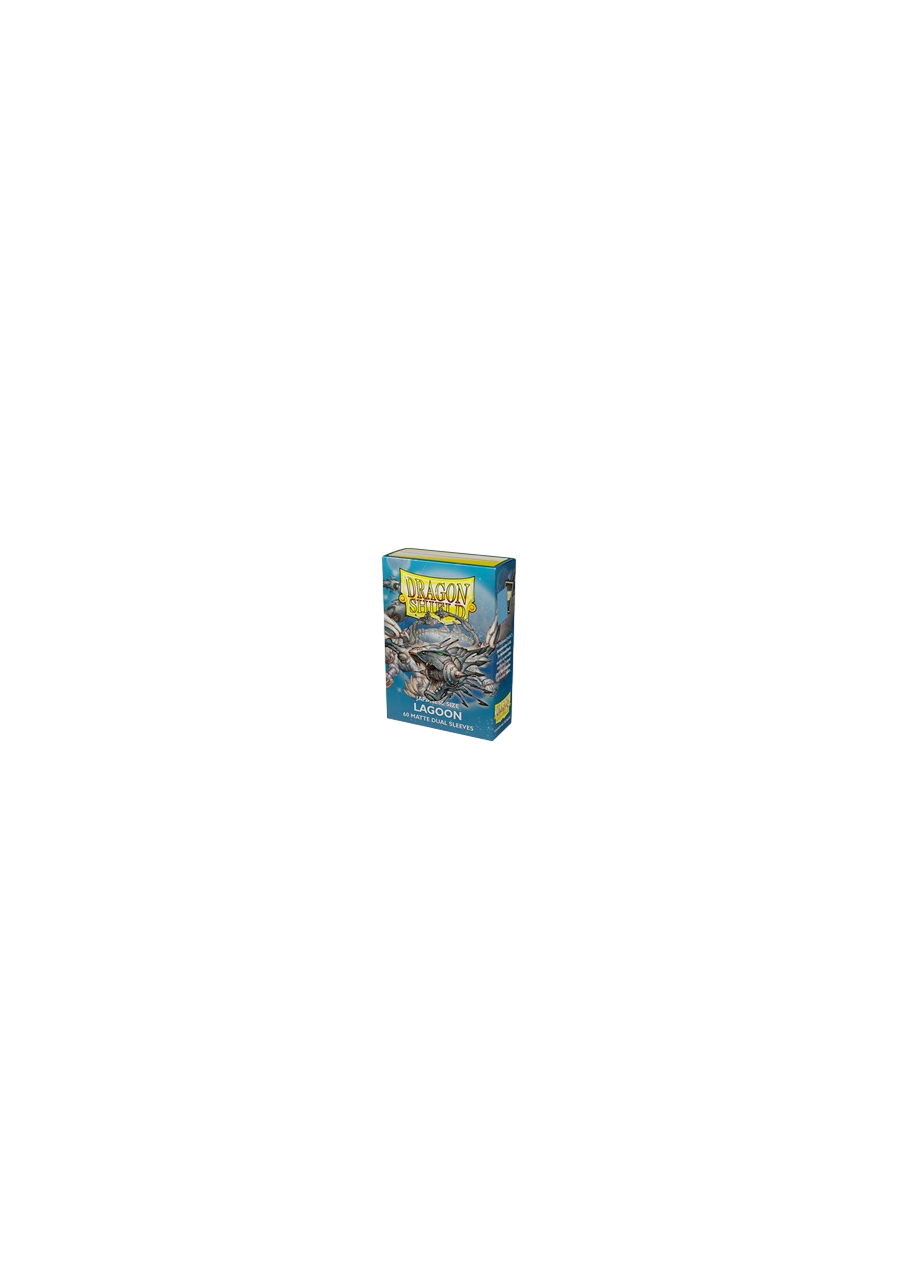 60 Small Dragon Shield Sleeves - Dual Matte Lagoon Japan