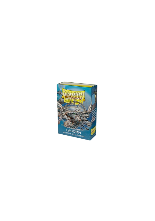 60 Small Dragon Shield Sleeves - Dual Matte Lagoon Japan