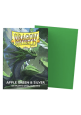 100 Dragon Shield Sleeves - Matte Dual Apple Green & Silver Standard