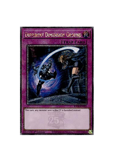 Different Dimension Ground (V.5 - Quarter Century Secret Rare)