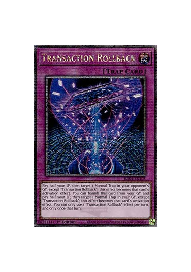 Transaction Rollback (V.5 - Quarter Century Secret Rare)