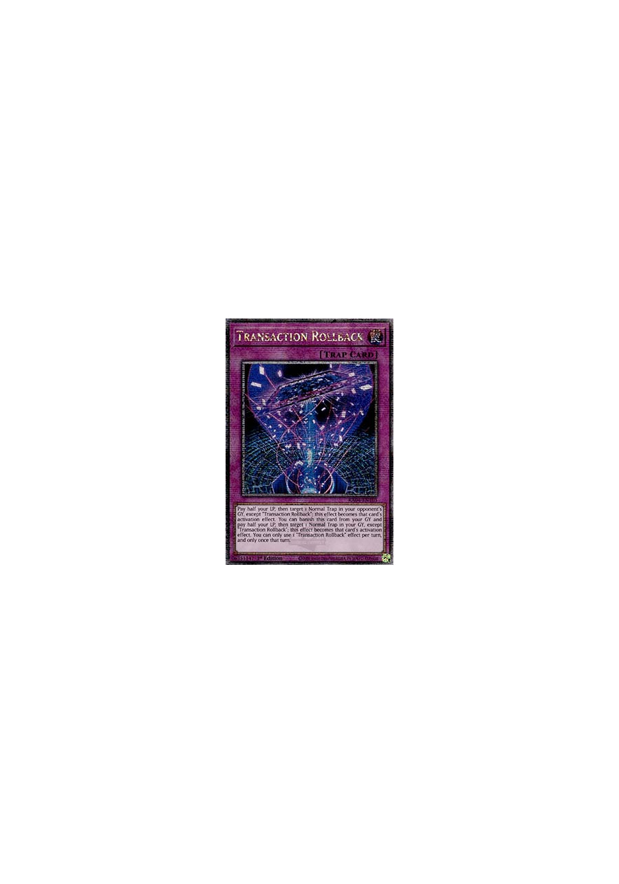 Transaction Rollback (V.5 - Quarter Century Secret Rare)