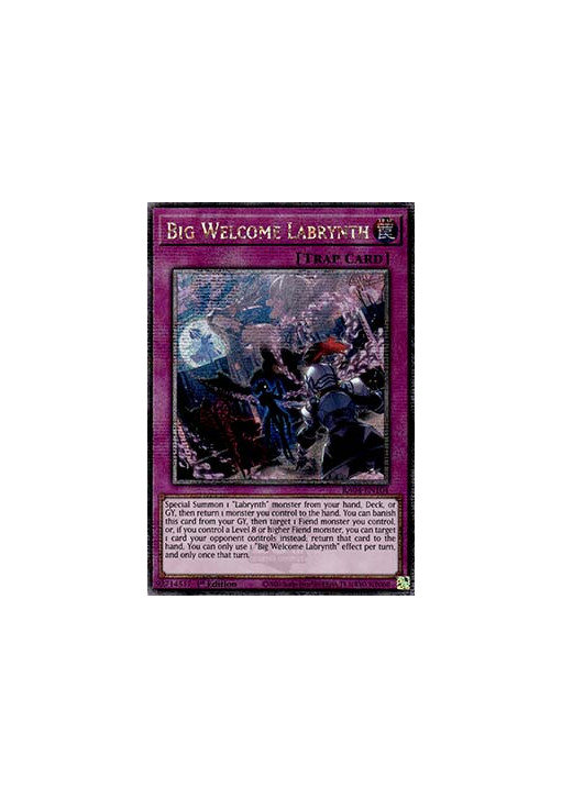 Big Welcome Labrynth (V.5 - Quarter Century Secret Rare)