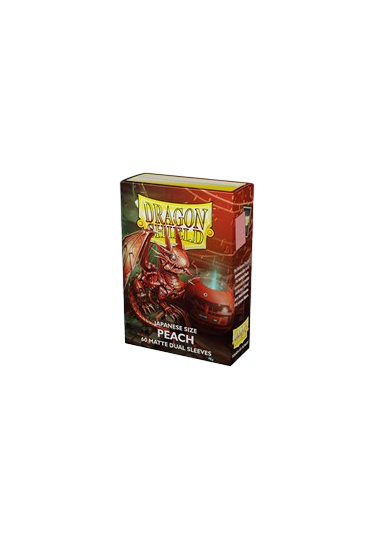 60 Small Dragon Shield Sleeves - Dual Matte Peach Japanese
