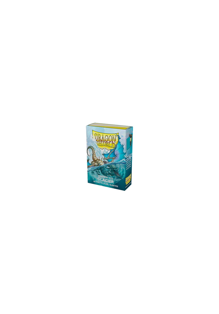 60 Small Dragon Shield Sleeves - Matte Dual Glacier Japanese