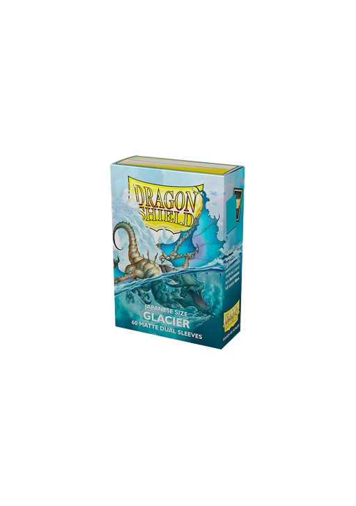 60 Small Dragon Shield Sleeves - Matte Dual Glacier Japanese