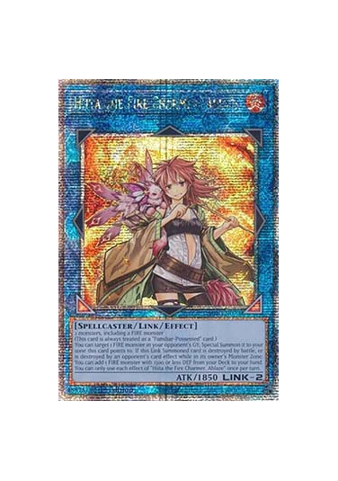 Hiita the Fire Charmer, Ablaze (V.5 - Quarter Century Secret Rare)