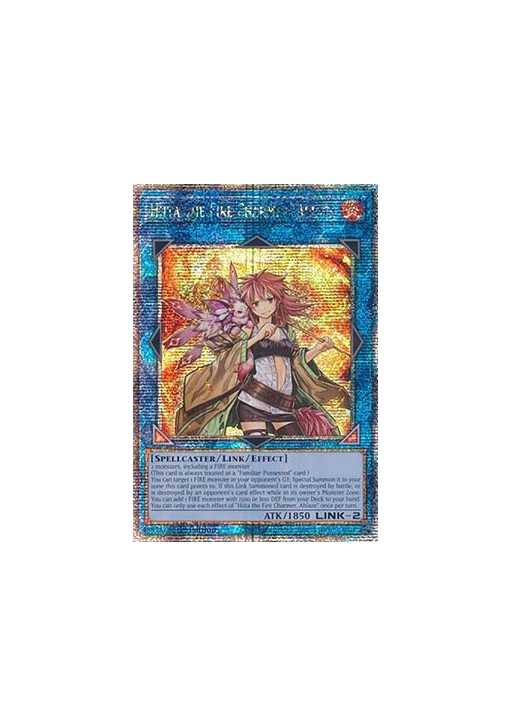Hiita the Fire Charmer, Ablaze (V.5 - Quarter Century Secret Rare)