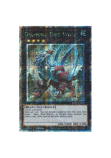 Diamond Dire Wolf (V.2 - Quarter Century Secret Rare)